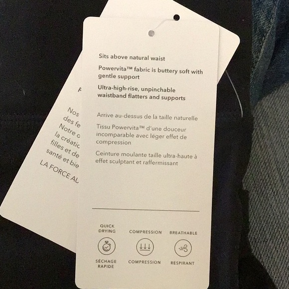 Athleta Elation Straight Leg Pants—Black Certified B Corp Quick Dry, Compression - Picture 6 of 8